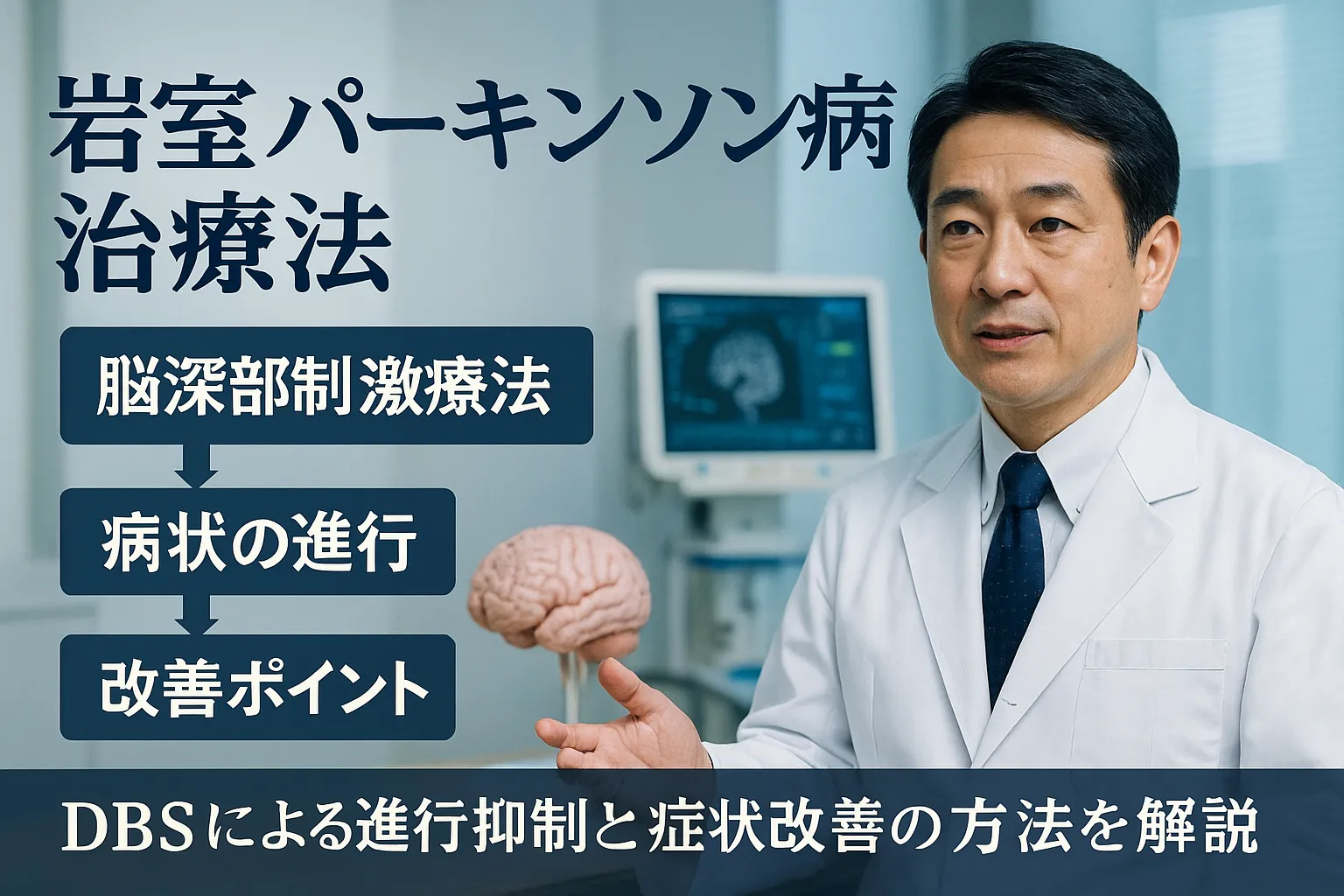 岩室地域でのパーキンソン病治療法！症状改善法 と 脳深部刺激療法（DBS）で進行を遅らせる方法